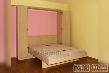 Sklápěcí postel Hajana 1-02 dveře + sestava + olemování, otevřená